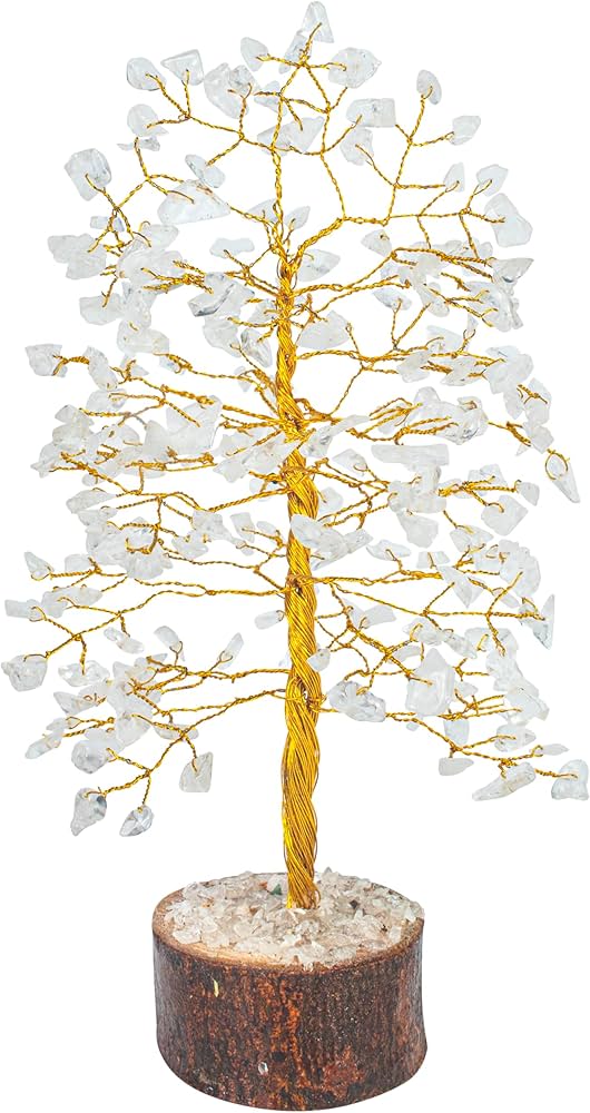 Arbre de pierres précieuses cristal de roche 23cm