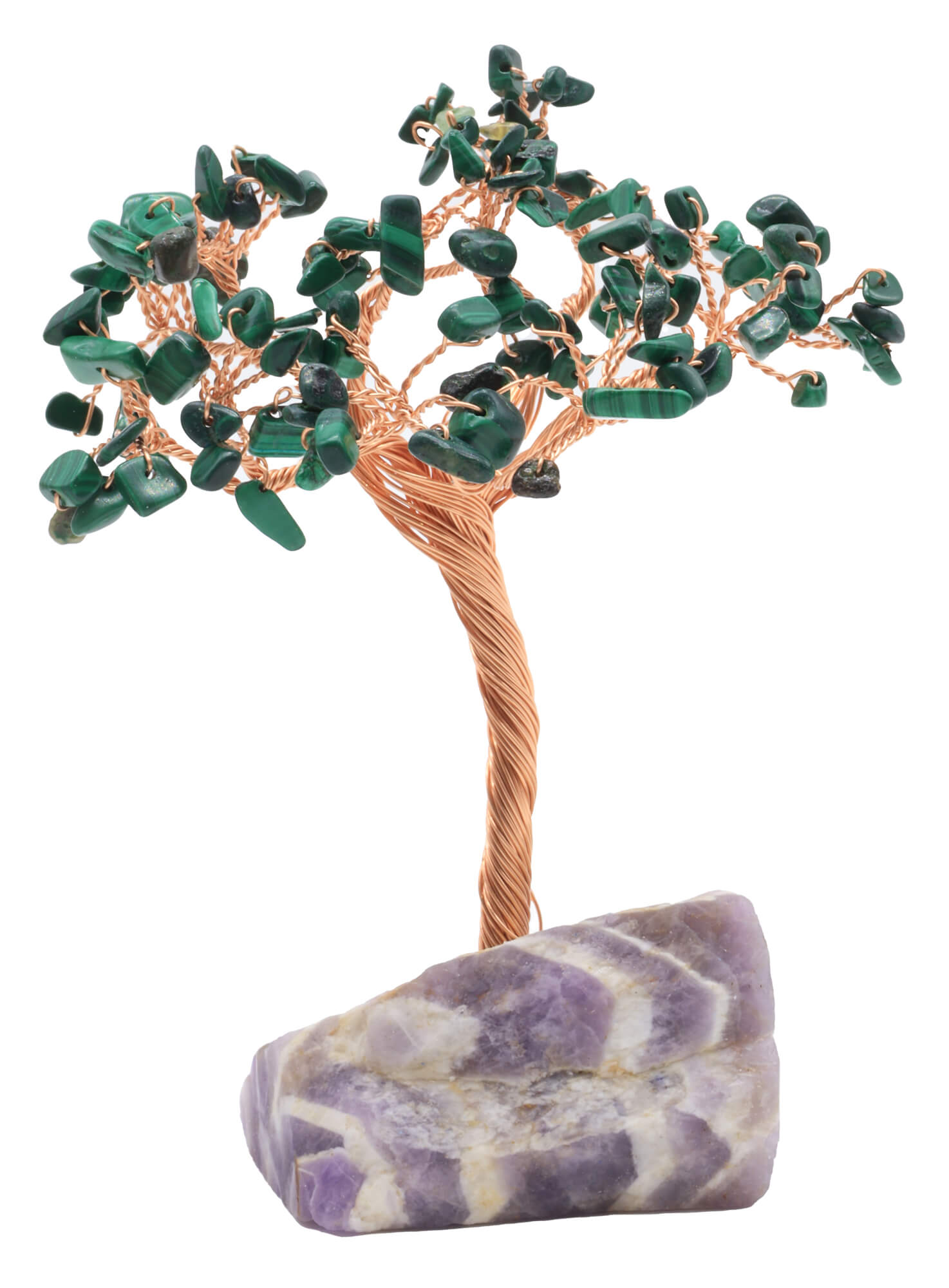 Malachite base Améthyste