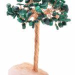 Arbre du Bonheur Malachite & Quartz Rose
