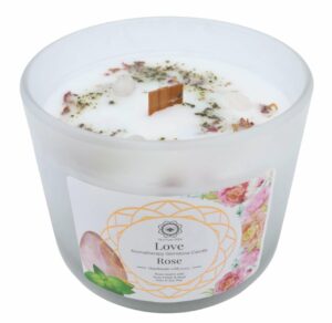 Bougie Green Tree 'Amour' Quartz Rose + Rose 256g