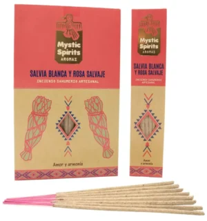 Encens Mystic Spirits Sauge Blanche + Rose