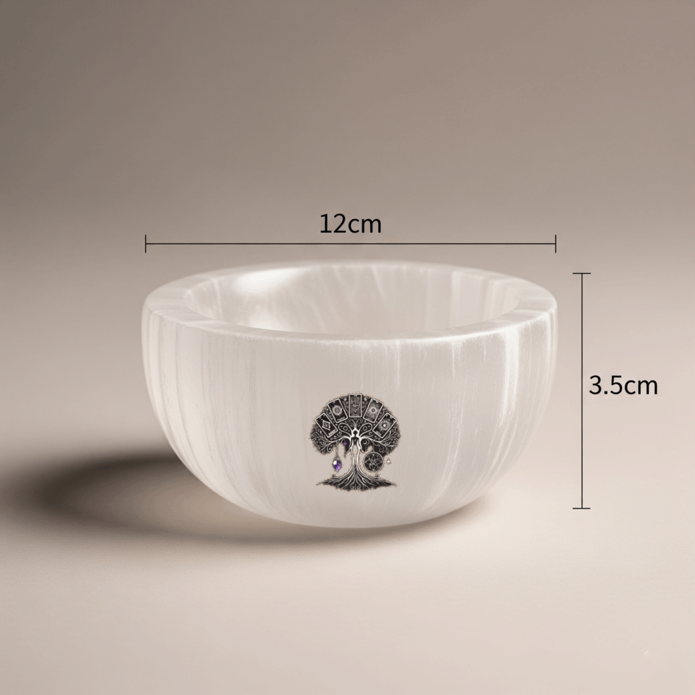 Bol Rond sélénite 12x3.5 – Image 2