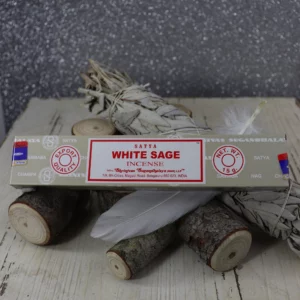 Encens "White Sage" purificateur. Senteur fraîche et herbacée. Idéal pour la purification des espaces et pour chasser les mauvaises énergies.